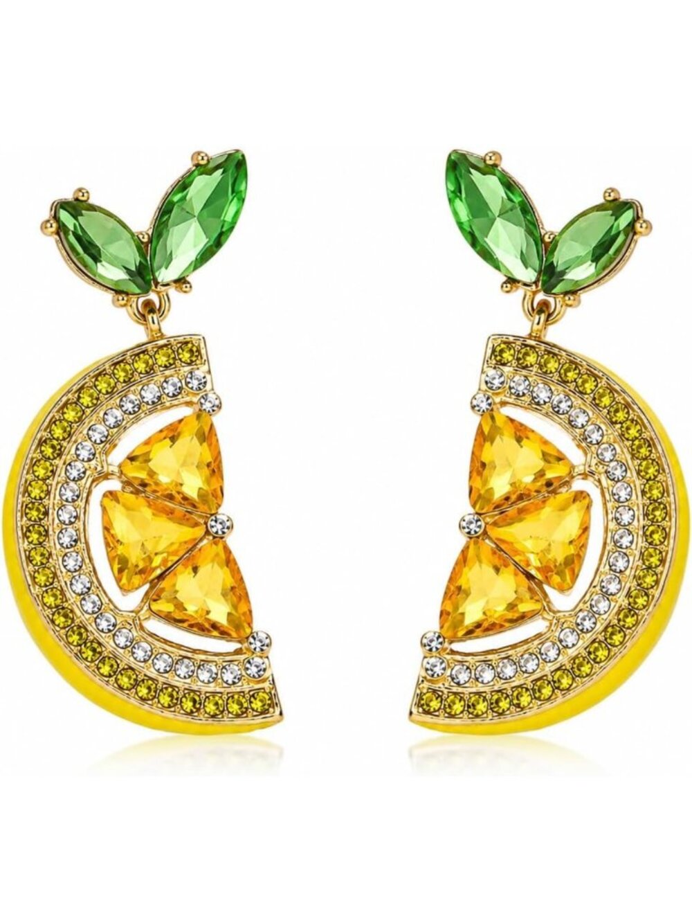 Charming Tropical Fruit Dangle Earrings for Women - Fun Summer Drop Jewelry